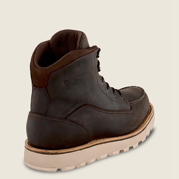 Red Wing Work Boots Traction Tred Lite - 6-Inch Waterproof Soft Toe - Mørke Brune - Herre 8072-PBVYW